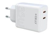 Mobil - Adaptere og ladere - CELLY ProPower TC2USBC35W power adapter - 24 pin USB-C - 35 Watt - TC2USBC35WWH