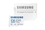 Minnekort - Samsung EVO Plus microSD/SD - 160MB/s - 128GB - MB-MC128SA/EU