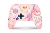 Spill - Tilbehør - PowerA Enhanced Wireless Controller for Nintendo Switch - Princess Peach Plaid - Controller - Nintendo Switch - NSGP0255-01