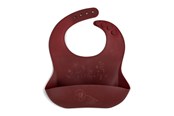 Babyutstyr - Filibabba Silicone bib with print - Baked apple - FI-02245