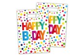 Leketøy - Folat BV Happy Birthday Confetti dispensing bags 8 pcs. - 65114