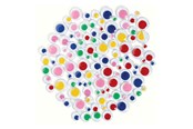 Hobbyartikler - Colorations - Self-adhesive Colored Sticky Eyes 100 pcs. - CH100CA