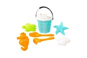 Utendørsleker - Cavallino Toys Cavallino Safari Classic Bucket Set with Sand Shapes Blue 9 pcs. - 9446SF01