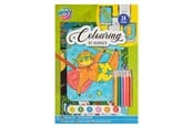 Kreative leker - Grafix Color by Number Coloring Book A4 with 6 Colored Pencils 24 Sheets - 150098