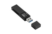 Minnepenn - XO USB 3.0 memory card reader 2W1 (black) - Minnepenn - 6920680830336