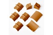 Kabelordner/Kabelstrømpe - D-LINE Adapter Kit 22x22mm 8 Pieces Oak Coloured - FLCOCPECAP22QSP