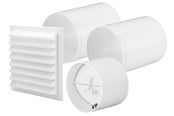 Ventilation - Fresh Kit for yttervegg Intel YVG D125 - 197245