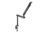 Mikrofon - Deltaco GAM-173 Low-Profile Streaming Microphone arm with riser height extension adapter Black - GAM-173