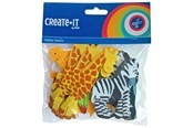 Kreative leker - Haza Witbaard Foam stickers Animals 32 pcs. - 192305