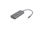 Dokkingstasjon - Deltaco USBC-HDMI25 - 9-in-1 USB-C Docking Station - USBC-HDMI25