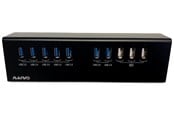 USB-hub - Deltaco KH110A3-B interface hub USB-hub - USB 3.0 - 10 porter - Svart - KH110A3-B