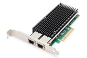 Nettverksadapter - DIGITUS - network adapter - PCIe - 10 Gigabit Ethernet x 2 - DN-10163