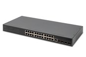 Switch/splitter - DIGITUS DN-80223 - switch - 24 ports - Managed - rack-mountable - DN-80223