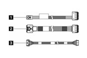 Diverse kabel - Lenovo storage cable kit - 4X97A88464