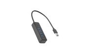 USB-hub - Deltaco - hub - 4 ports USB-hub - 4 porter - Svart - UH-734