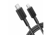 USB - Anker 322 USB-C to Lighning Nylon cable - 0.9m - Black - A81B5G11