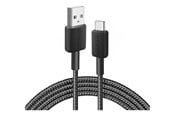 USB - Anker 322 USB-A to USB-C Nylon cable - 0.9m - Black - A81H5G11