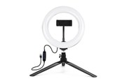 Tripod - Puluz Tripod Mount with 20cm LED Ring Vlogging - PKT3073B