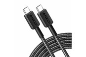 USB - Anker 322 USB-C to USB-C Nylon cable - 0.9m - Black - A81F5G11