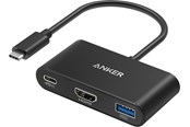 USB-hub - Anker PowerExpand 3-in-1 USB-C Hub USB-hub - 3 porter - Svart - A8339HA1