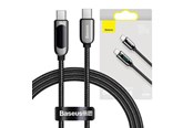 USB - Baseus Display Cable USB-C to Type-C 100W 1m (black) - CATSK-B01