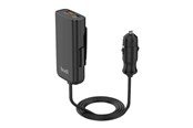 Mobil - Adaptere og ladere - Budi 105W Car Charger USB + USB-C PD + QC 3.0 (Black) - 069