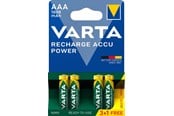 Batteri - VARTA Recharge Charge Accu Power AAA 1000mAh 4 Pack (3+1 - 5703301494