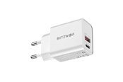 Mobil - Adaptere og ladere - BlitzWolf Wall Charger Blitzwolf BW-S20 USB USB-C 20W (white) - BW-S20