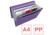 Arkivering & Oppbevaring - Esselte  Colour'Breeze Expanding Concertina File Lavender - 628448