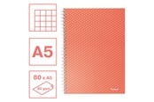 Blokker & Notisbøker - Esselte  Colour'Breeze A5 Notebook squared wirebound Coral - 628468