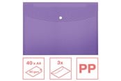 Arkivering & Oppbevaring - Esselte  Colour'Breeze A4 Document Wallet PP Pack of 3 Lavender - 628490