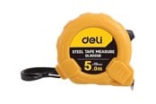 Måleutstyr - Deli Tools Steel Measuring Tape 5m/19mm (yellow) - EDL9005B