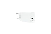 Mobil - Adaptere og ladere - GEAR Charger 220V 2xUSB-A 3.4A White - 665129