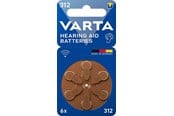 Batteri - VARTA Hearing aid batteries 312 PR41 (zinc air Button cell 1.45V) 6-pack - 24607101416