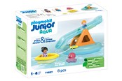 Playmobil - Playmobil 1.2.3 - Junior Aqua Badeøy med vannsklie - 71687