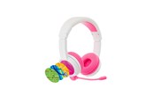 Hodetelefoner - onanoff BuddyPhones School+ Wireless - Pink - BT-BP-SCHOOLP-PINK