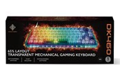 Tastatur - Deltaco DK460 Mechanical 65% keyboard in full transparent - Gamingtastatur - Transparent - GAM-160-T