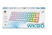 Tastatur - Deltaco Mech 60% Keyboard Pudding Keycaps Hot swap RGB - Gamingtastatur - Hvit - GAM-075V2-W