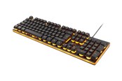 Tastatur - Deltaco GAMING GAM-021 - keyboard - Nordic - black/orange - Tastatur - Nordisk - Svart - ZK-G010