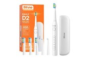 Elektrisk tannbørste - Bitvae Elektrisk tannbørste Sonic toothbrush with tips set and travel case D2 (white) - D2 White