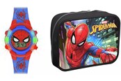 Reklameartikler - Peers Hardy - Marvel Spider-Man Kid's Digital Watch & Wallet Set - Ur - 5018479090113