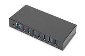 USB-hub - DIGITUS - hub - industrial line - 7 ports USB-hub - 7 porter - Svart - DA-70258