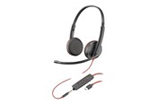 Hodetelefoner - Poly Blackwire C3225 | On Ear headset | Microphone | Active noisereduction - 80S04AA