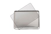 Stekebrett & Ovnrister - Nordic Ware Bakeplate Naturals® Half Sheet Bakplåt med ugnssäkert grillg - 43172