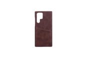 Mobil - Deksel og etui - ONSALA Mobilecover Brown with Cardpocket Samsung S22 Ultra - 588601