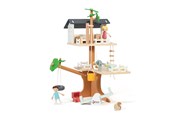 Treleker - Classic World Wooden Dollhouse Tree House 31 pcs. - 50566