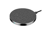 Mobil - Adaptere og ladere - GreyLime 15W round wireless charger in fabric and metal - Grey - WC15WBG