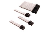 Strømkabel (intern) - DUTZO Sleeved Power Extention Cable Kit (v2) - Hvit - DSC-PCEV230CMWHT