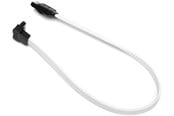 Sata - DUTZO SATA kabel - Hvit - 0.17 m - Rett og 90°-kontakt - DC-SATA9003WHT