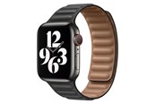 Smartklokke - Tilbehør - Lippa Apple Watch Magnetic leather strap 42/44/45/49 - Black - LPAW030